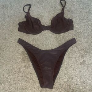 Abercrombie & Fitch Dark Brown Bikini Set